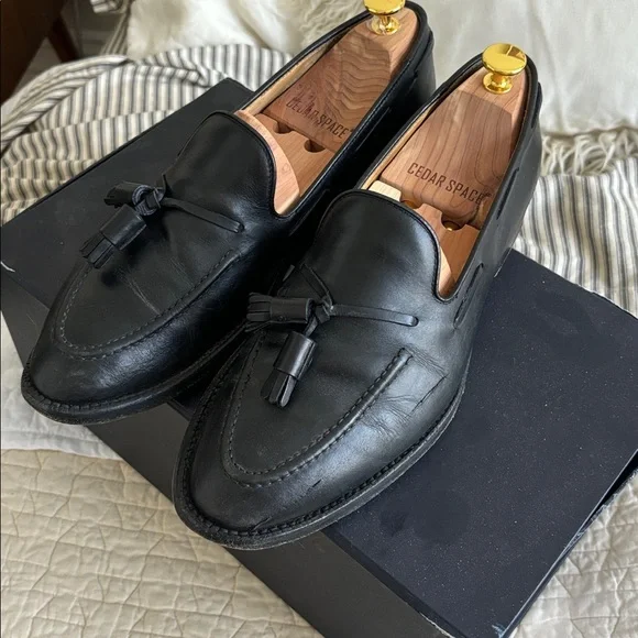 Black Tassel Loafers - Picture 3 of 4